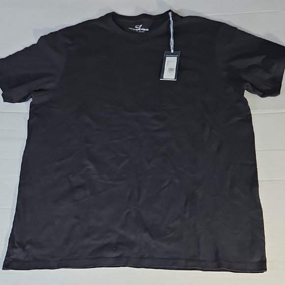 Vineyard Vines Black Short Sleeve Pocket Tee- Men's - Picture 1 of 3